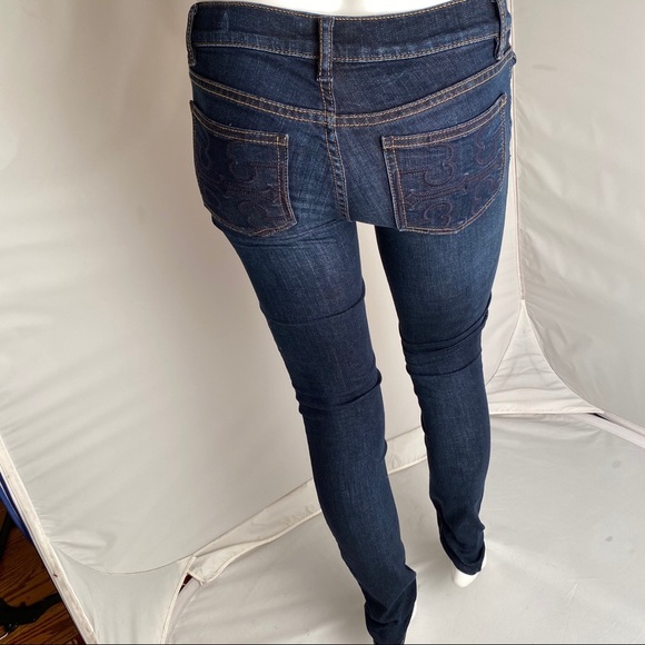 Tory Burch dark blue Super Skinny Jeans 23x32 - Picture 1 of 8